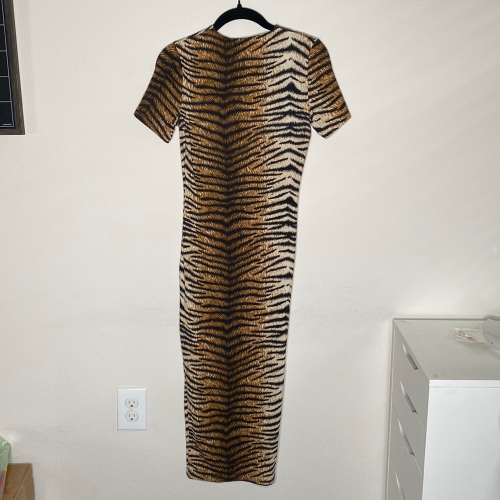 Long cheetah print dress